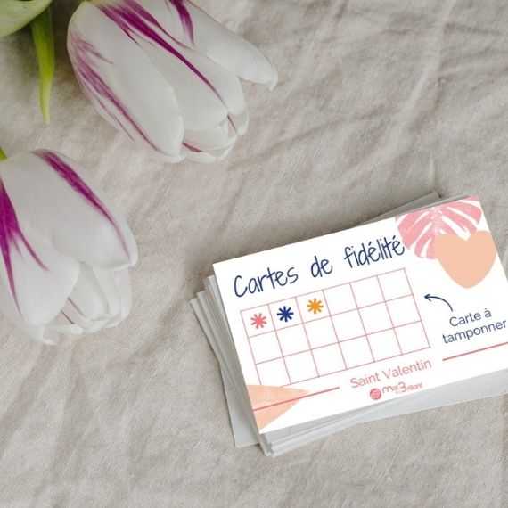 Carte de fidélité saint valentin
